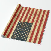 Amerikaanse vlag  noodlijdend cadeaupapier (Uitgerold)