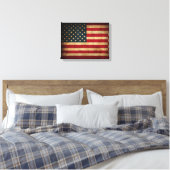 Amerikaanse vlag noodlijdend canvas (Insitu (Slaapkamer))