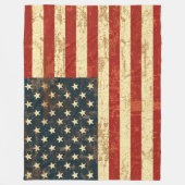 Amerikaanse vlag  noodlijdend fleece deken (Voorkant)