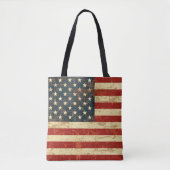 Amerikaanse vlag  noodlijdend tote bag (Voorkant)