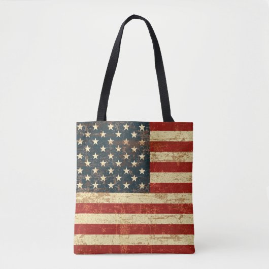 Amerikaanse vlag  noodlijdend tote bag (Voorkant)