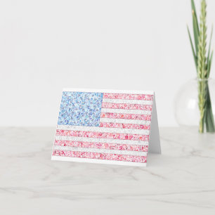 Amerikaanse Vlag Notecards Kaart