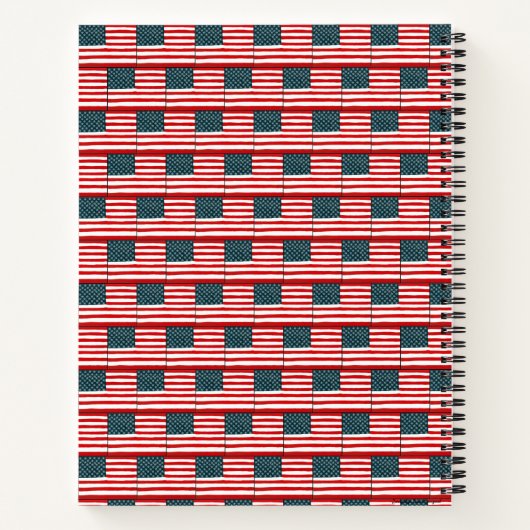 Amerikaanse vlag notitieboek (Achterkant)