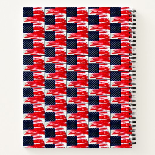 Amerikaanse vlag notitieboek (Achterkant)
