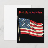 Amerikaanse vlag notitiekaarten aanpasbaar notitiekaartje (Voorkant / Achterkant)