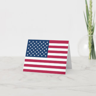 Amerikaanse vlag notitiekaartje