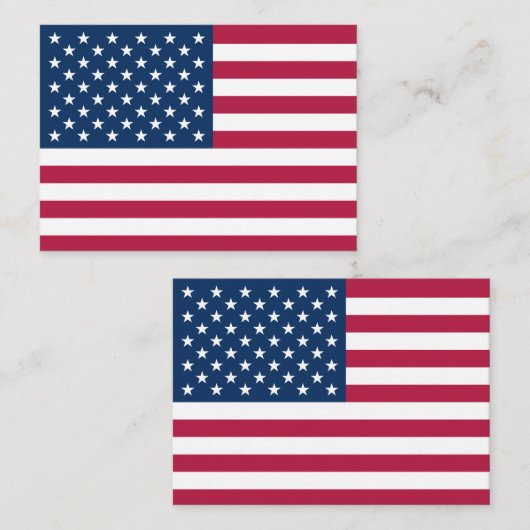 Amerikaanse vlag notitiekaartje (Voorkant / Achterkant)