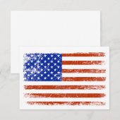 Amerikaanse vlag notitiekaartje (Voorkant / Achterkant)