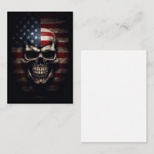 Amerikaanse vlag notitiekaartje (Voorkant / Achterkant)