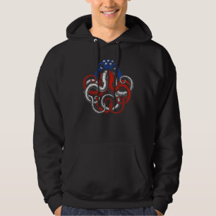 Amerikaanse vlag Octopus Hoodie