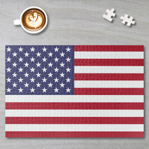 Amerikaanse vlag of aangepast Afbeelding Legpuzzel