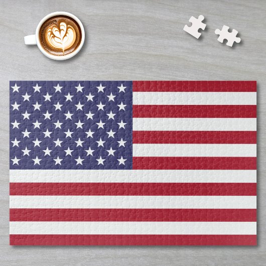 Amerikaanse vlag of aangepast Afbeelding Legpuzzel