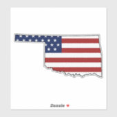 Amerikaanse vlag Oklahoma Sticker (Vel)