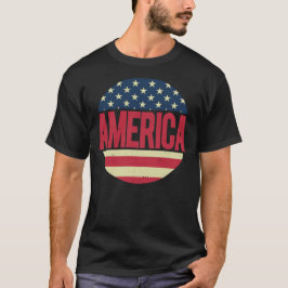 Amerikaanse vlag Onafhankelijkheidsdag 4 juli T-shirt