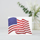 AMERIKAANSE VLAG ONDULATING - DE GROTE BANNER VAN BRIEFKAART (Staand voorkant)