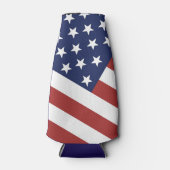 Amerikaanse vlag ontwerp. flesjeskoeler (Voorkant)