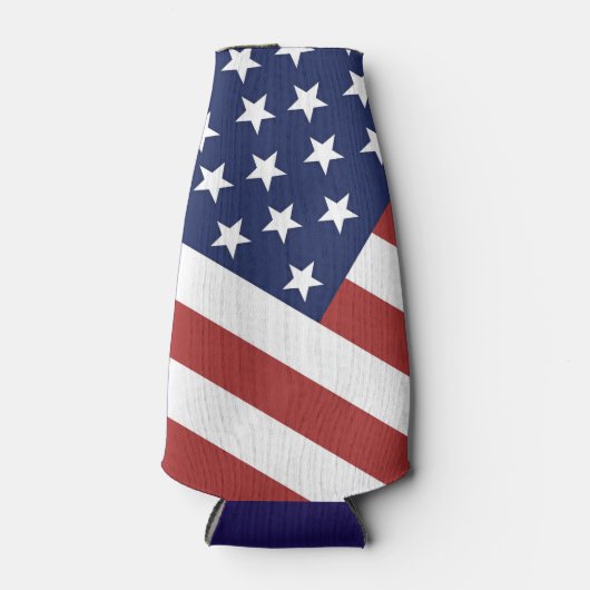 Amerikaanse vlag ontwerp. flesjeskoeler (Voorkant)
