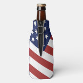 Amerikaanse vlag ontwerp. flesjeskoeler (Fles Achterkant)