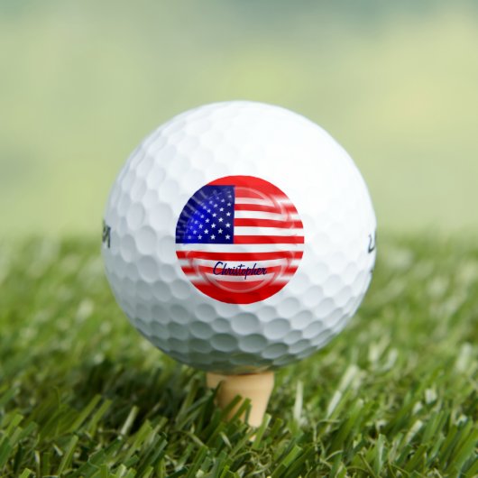 Amerikaanse Vlag Ontwerp Golfballen (Insitu Shirt)