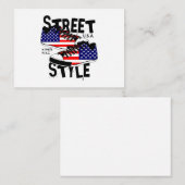 Amerikaanse vlag-ontwerp-grafische-vector (4) notitiekaartje (Voorkant / Achterkant)