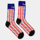 Amerikaanse Vlag Ontwerp Sokken (Rechts)