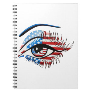 Amerikaanse vlag oog, Patriottische Sublimatie Cli Notitieboek