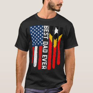 Amerikaanse vlag Oost-Timor vlag beste vader ooit  T-shirt