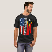 Amerikaanse vlag Oost-Timor vlag beste vader ooit  T-shirt (Voorkant volledig)