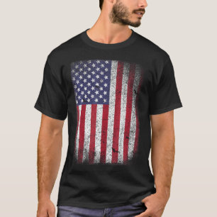 Amerikaanse vlag op 4 juli Amerikaanse Red Blue St T-shirt