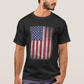 Amerikaanse vlag op 4 juli Amerikaanse Red White S T-shirt