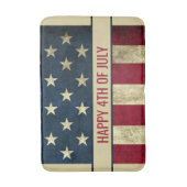 Amerikaanse vlag op 4 juli Badmat (Voorkant Verticaal)