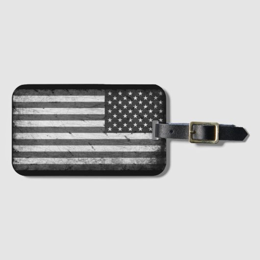  amerikaanse vlag op 4 juli bagagelabel (Voorkant (horizontaal))