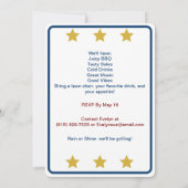 Amerikaanse vlag op 4 juli barbecue kaart (Achterkant)