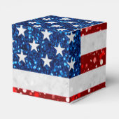 Amerikaanse vlag op 4 juli bedankdoosjes (Achterkant)