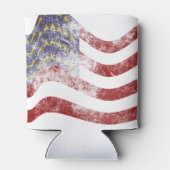 Amerikaanse vlag op 4 juli blikjeskoeler (Achterkant)