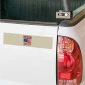 Amerikaanse vlag op 4 juli bumpersticker (Op Truck)