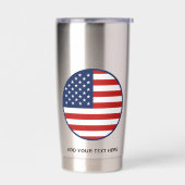 Amerikaanse vlag op 4 juli geïsoleerde drinkbeker (Links)