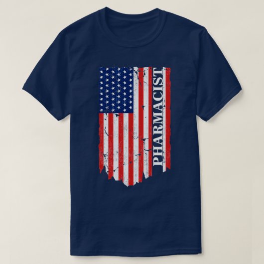 Amerikaanse vlag op 4 juli Gift Patrioti T-shirt (Design voorkant)