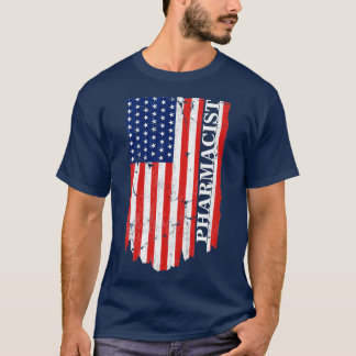 Amerikaanse vlag op 4 juli Gift Patrioti T-shirt