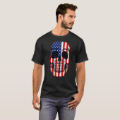 Amerikaanse vlag op 4 juli jongstleden roetvlek t-shirt (Voorkant volledig)