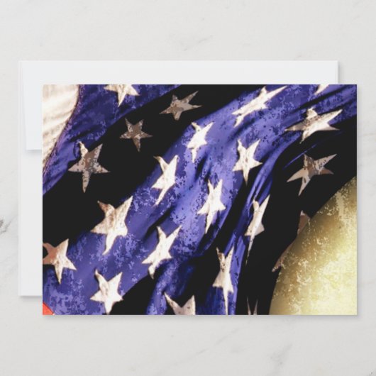  Amerikaanse vlag op 4 juli Kaart (Achterkant)