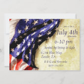  Amerikaanse vlag op 4 juli Kaart (Voorkant)