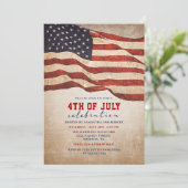 Amerikaanse vlag op 4 juli Kaart (Staand voorkant)