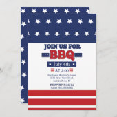 Amerikaanse vlag op 4 juli kaart (Voorkant / Achterkant)