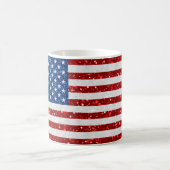 Amerikaanse vlag op 4 juli koffiemok (Center)