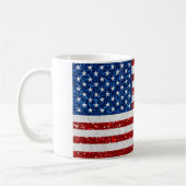 Amerikaanse vlag op 4 juli koffiemok (Links)