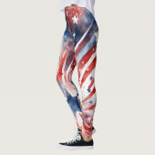 Amerikaanse vlag op 4 juli leggings (Links)