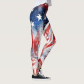 Amerikaanse vlag op 4 juli leggings (Rechts)