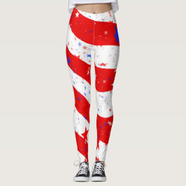 Amerikaanse vlag op 4 juli Leggings