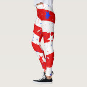 Amerikaanse vlag op 4 juli Leggings (Links)